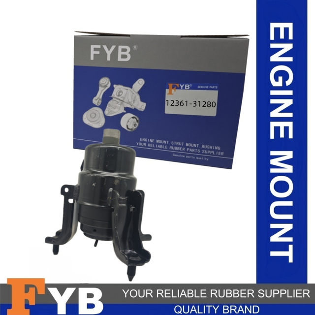 12361-31280 1236131280 insulator Engine System Engine Mounting Mount Rubber Metal Front Engine Mounts for Toyota 